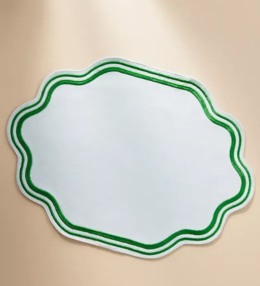 Madeline Embroidered Cotton Placemat
